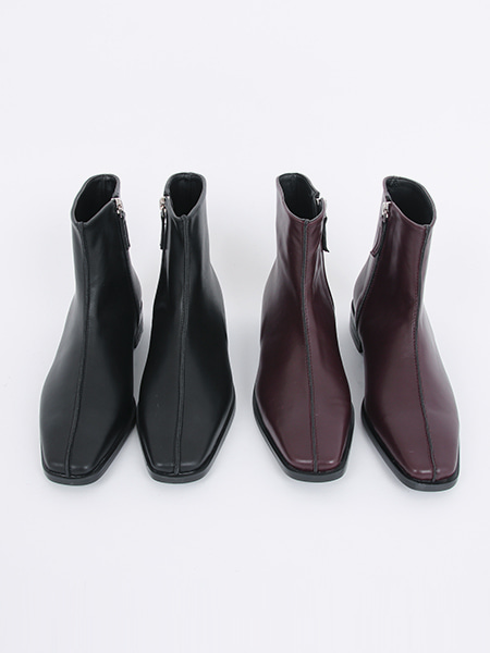 outside square ankle boots (3cm)(샘플245블랙)-70%
